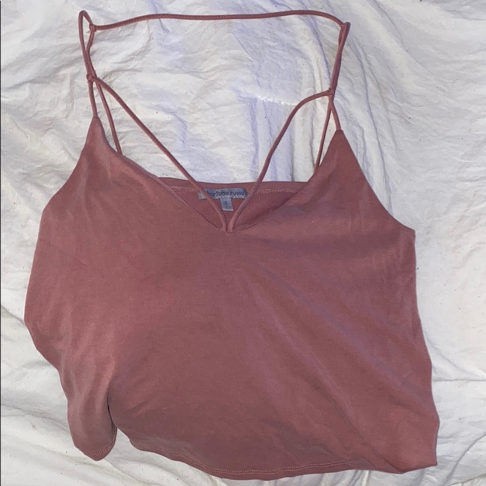 Strappy flowy crop top